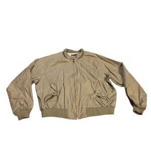 Polo Ralph Lauren Vintage Bedford Twill Jacket Tan Beige Plaid Lined Mens XL USA